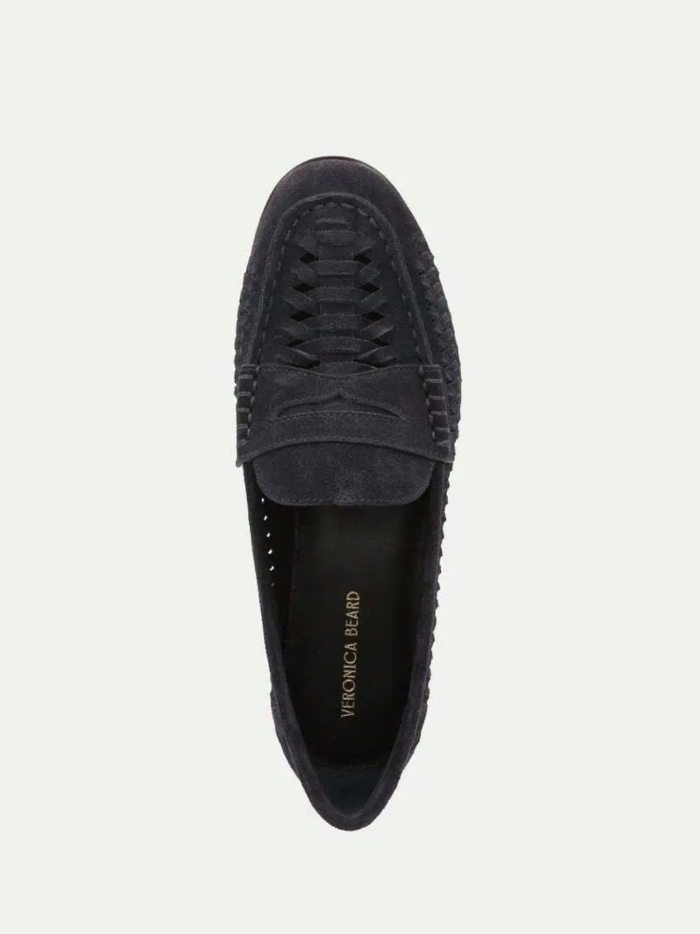 Veronica Beard NIB Penny Woven Suede Loafers Indigo Blue Size 9 - Picture 2 of 12